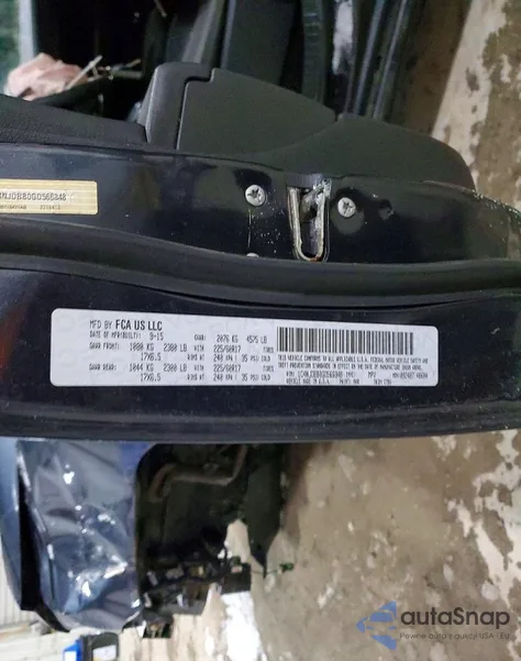 2016 Jeep Compass Sport z USA, uszkodzony, nr VIN 1C4NJDBB0GD566848